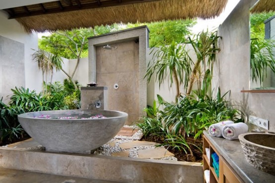 42 ý tưởng tuyệt vời về thiết kế phòng tắm vùng nhiệt đới
